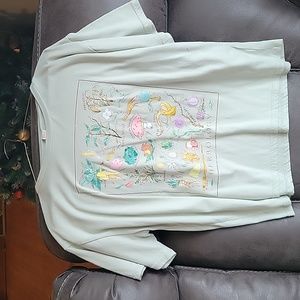 Romwe Tshirt, size Large, Mint green